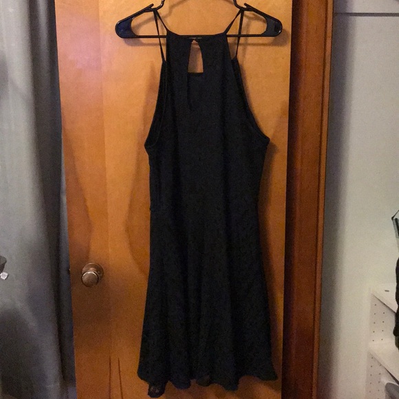 Black Lace Spaghetti Strap Dress - Picture 2 of 5